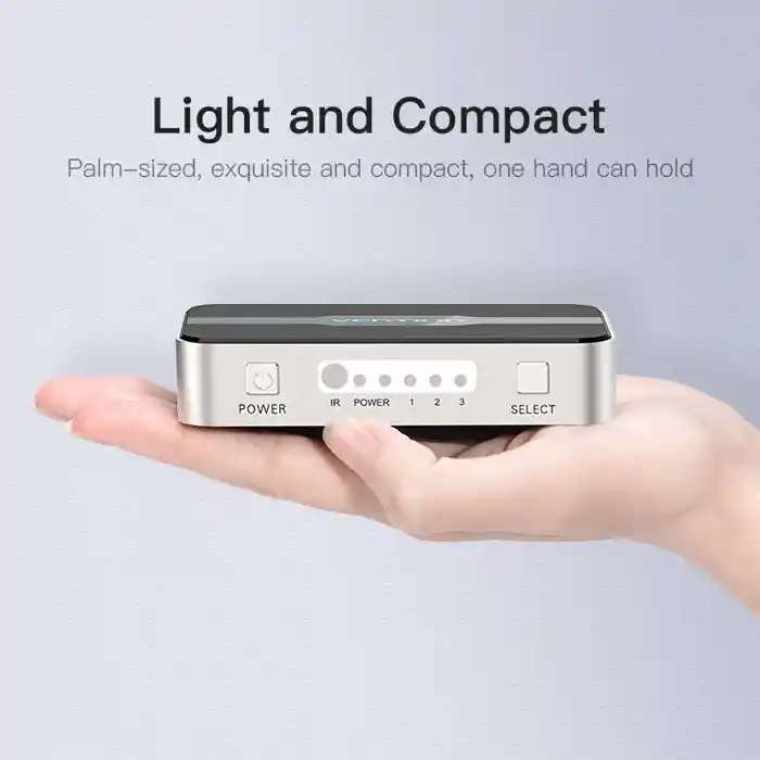 VENTION AFJH0 3-in-1 Out HDMI Switcher With Audio Separation